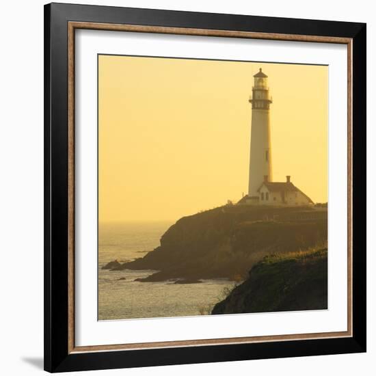 Pigeon Point Lighthouse, Santa Cruz Coast, California, USA-Tom Norring-Framed Photographic Print