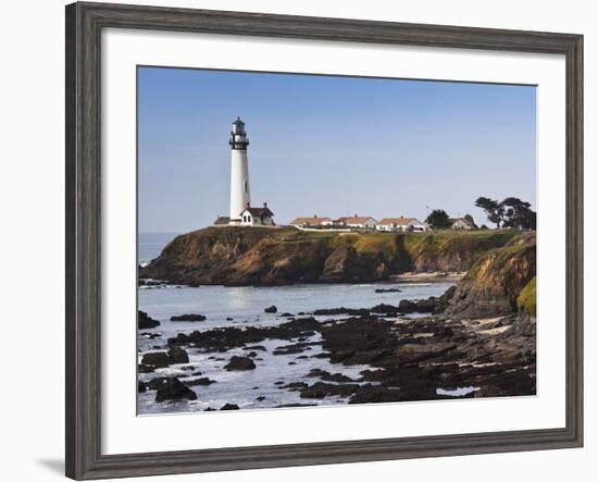 Pigeon Point Lighthouse Station State Historic Park, Pigeon Point, Central Coast, California, Usa-Walter Bibikow-Framed Photographic Print