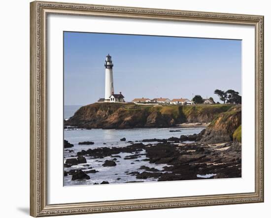 Pigeon Point Lighthouse Station State Historic Park, Pigeon Point, Central Coast, California, Usa-Walter Bibikow-Framed Photographic Print