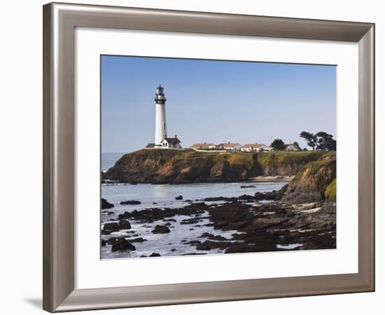 Pigeon Point Lighthouse Station State Historic Park, Pigeon Point, Central Coast, California, Usa-Walter Bibikow-Framed Photographic Print