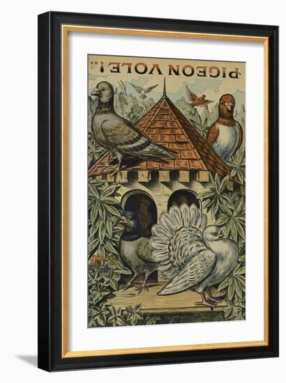 Pigeon vole-null-Framed Giclee Print