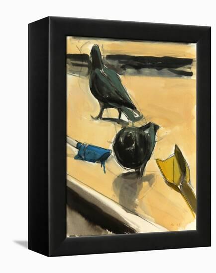 Pigeons, 2003-Daniel Clarke-Framed Premier Image Canvas