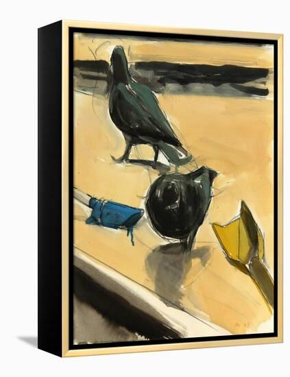 Pigeons, 2003-Daniel Clarke-Framed Premier Image Canvas