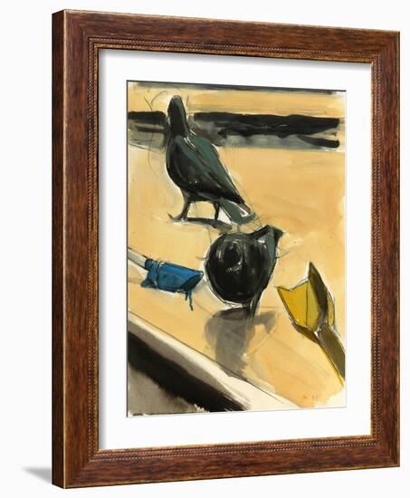 Pigeons, 2003-Daniel Clarke-Framed Giclee Print