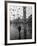 Pigeons Flocking Above Pedestrians Crossing Piazza San Marco on a Rainy Venice Day-Dmitri Kessel-Framed Photographic Print