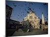 Pigeons in Flight in the Piazza Santa Maria Novella, Florence, Tuscany, Italy-Robert Francis-Mounted Photographic Print