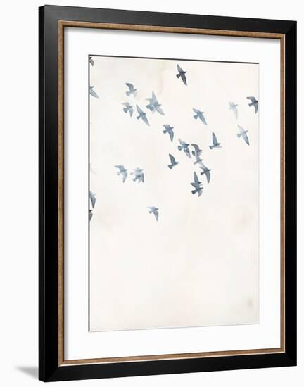 Pigeons Sky-Design Fabrikken-Framed Art Print