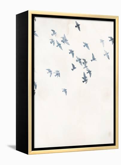 Pigeons Sky-Design Fabrikken-Framed Stretched Canvas