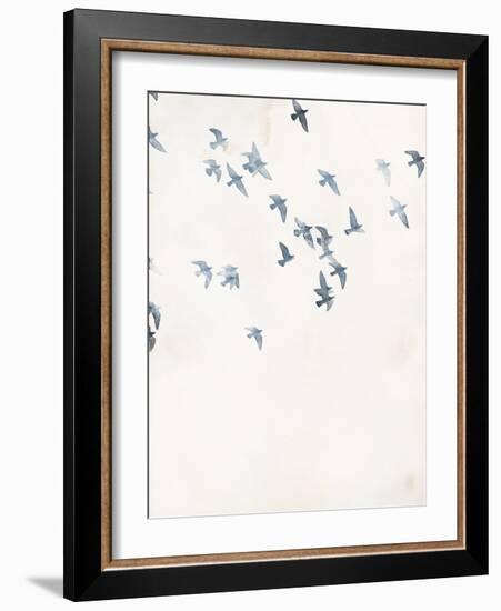 Pigeons Sky-Design Fabrikken-Framed Art Print