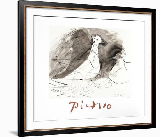 Pigeons-Pablo Picasso-Framed Collectable Print