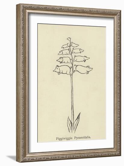 Piggiwiggia Pyramidalis-Edward Lear-Framed Giclee Print