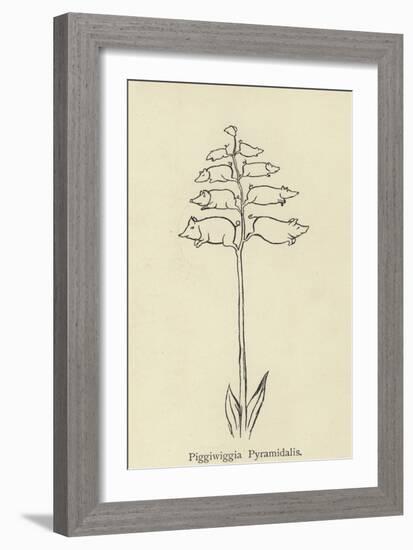 Piggiwiggia Pyramidalis-Edward Lear-Framed Giclee Print