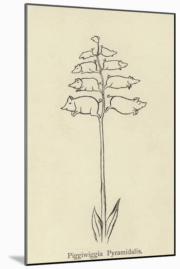 Piggiwiggia Pyramidalis-Edward Lear-Mounted Giclee Print