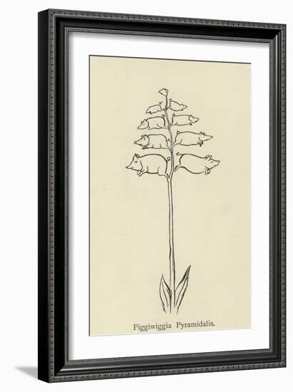 Piggiwiggia Pyramidalis-Edward Lear-Framed Giclee Print