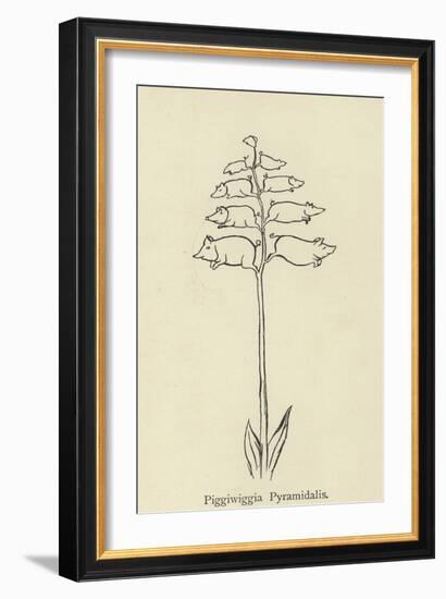 Piggiwiggia Pyramidalis-Edward Lear-Framed Giclee Print