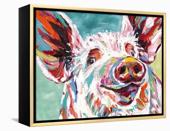 Piggy I-Carolee Vitaletti-Framed Stretched Canvas