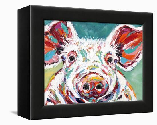 Piggy II-Carolee Vitaletti-Framed Stretched Canvas