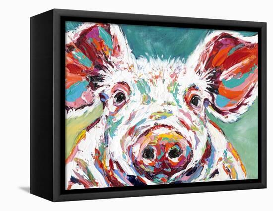 Piggy II-Carolee Vitaletti-Framed Stretched Canvas