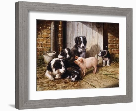 Piggy in the Middle-Michael Jackson-Framed Giclee Print