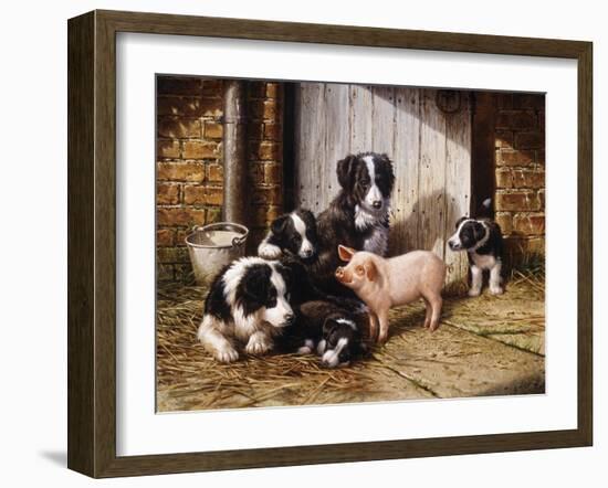 Piggy in the Middle-Michael Jackson-Framed Giclee Print