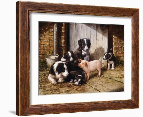 Piggy in the Middle-Michael Jackson-Framed Giclee Print