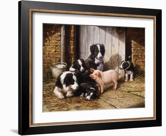 Piggy in the Middle-Michael Jackson-Framed Giclee Print