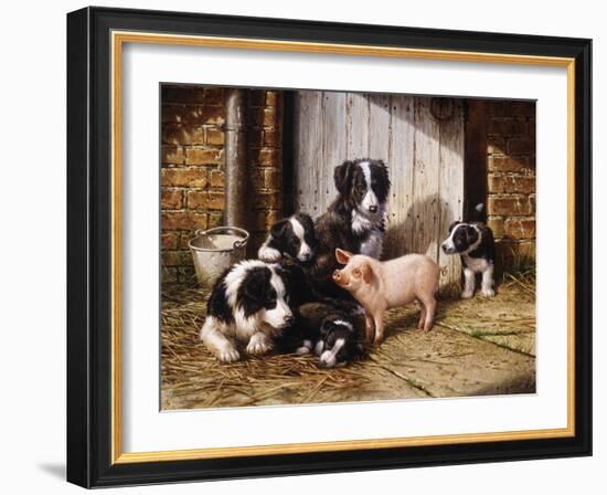 Piggy in the Middle-Michael Jackson-Framed Giclee Print