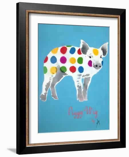 Piggy Wig-Juan Sly-Framed Art Print