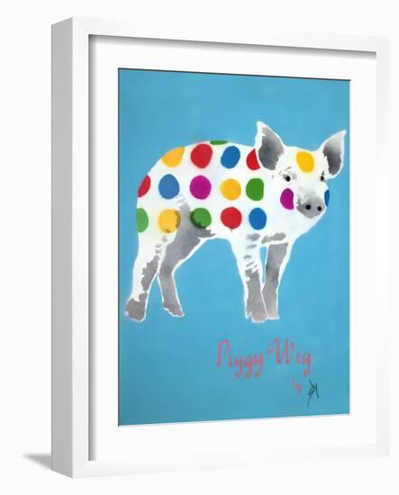 Piggy Wig-Juan Sly-Framed Art Print