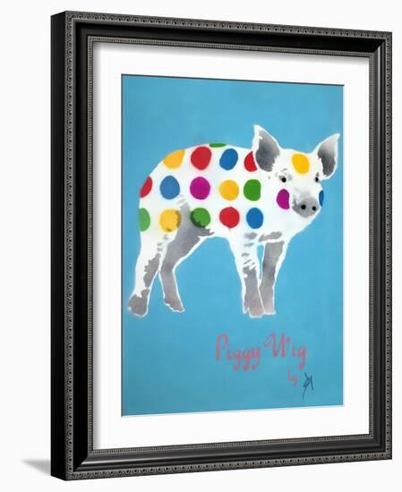 Piggy Wig-Juan Sly-Framed Art Print