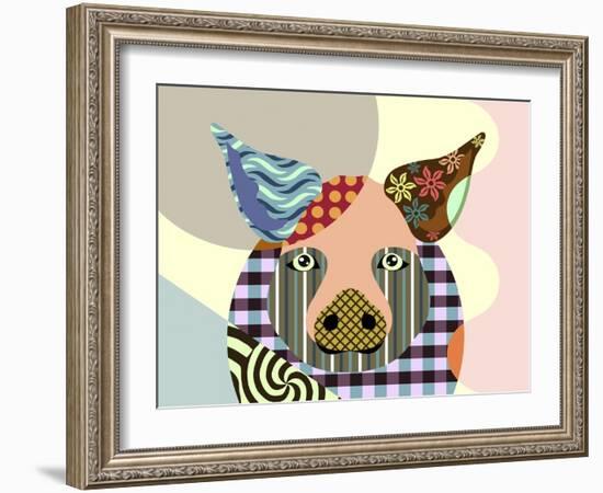 Piggy-Lanre Adefioye-Framed Giclee Print