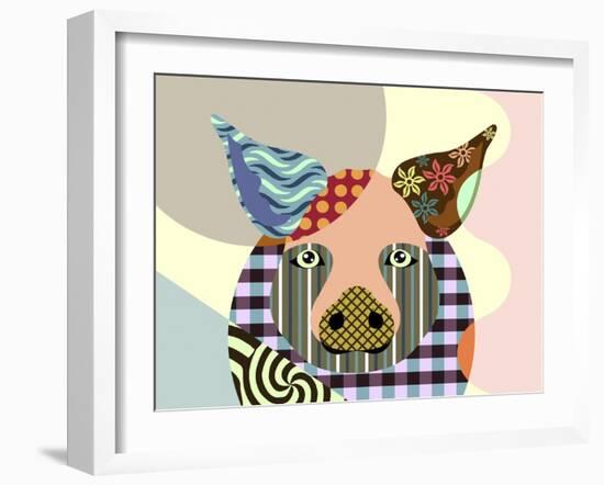 Piggy-Lanre Adefioye-Framed Giclee Print