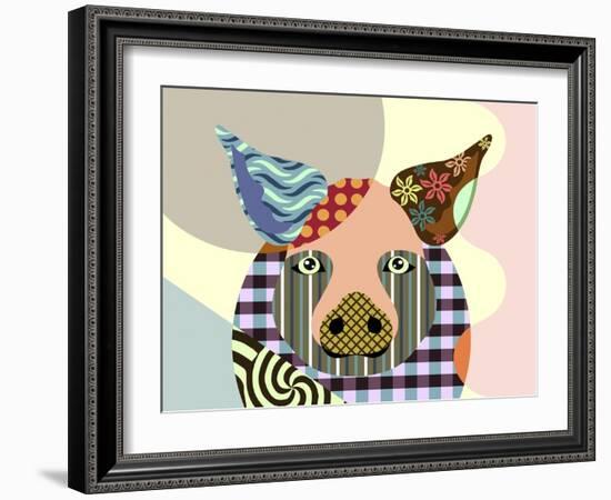 Piggy-Lanre Adefioye-Framed Giclee Print