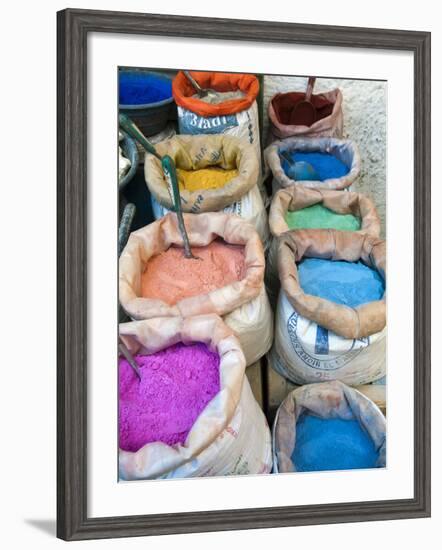 Pigments and Spices for Sale, Medina, Tetouan, UNESCO World Heritage Site, Morocco, North Africa, A-Nico Tondini-Framed Photographic Print