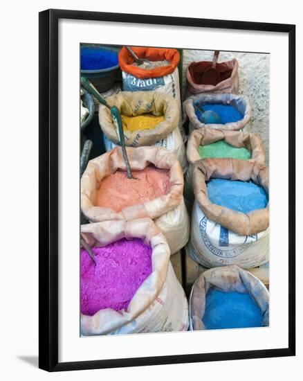 Pigments and Spices for Sale, Medina, Tetouan, UNESCO World Heritage Site, Morocco, North Africa, A-Nico Tondini-Framed Photographic Print