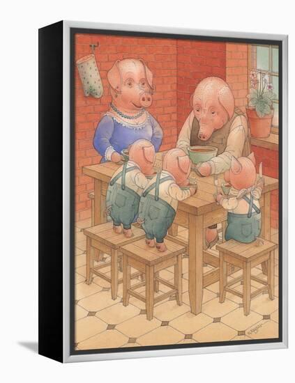 Pigs, 2005-Kestutis Kasparavicius-Framed Premier Image Canvas