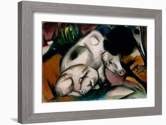 Pigs, circa 1912-Franz Marc-Framed Giclee Print