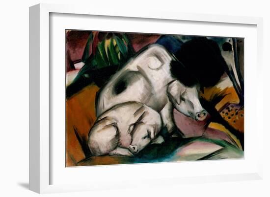 Pigs, circa 1912-Franz Marc-Framed Giclee Print