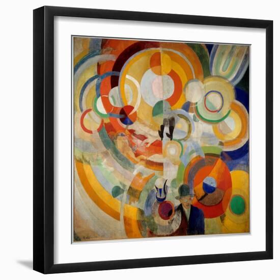 Pigs Manege (Or Electric Manege), 1922 (Oil on Canvas)-Robert Delaunay-Framed Giclee Print