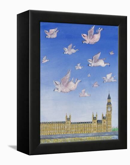 Pigs Might Fly-Rebecca Campbell-Framed Premier Image Canvas