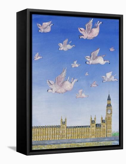 Pigs Might Fly-Rebecca Campbell-Framed Premier Image Canvas