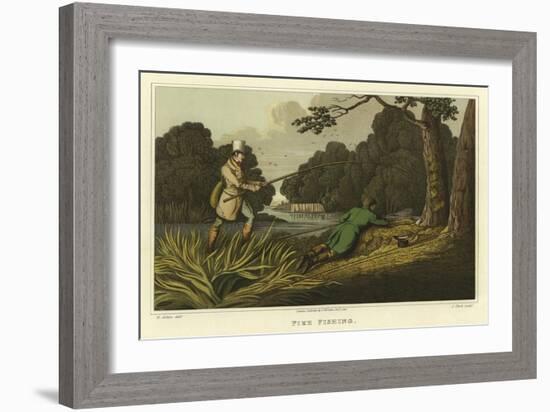 Pike Fishing-Henry Thomas Alken-Framed Giclee Print