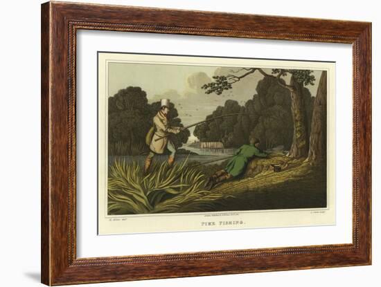 Pike Fishing-Henry Thomas Alken-Framed Giclee Print