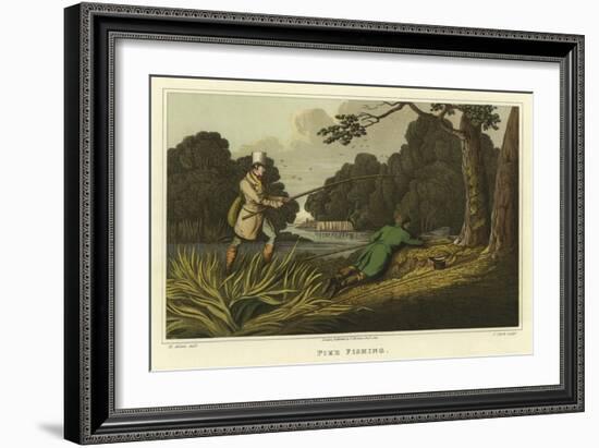 Pike Fishing-Henry Thomas Alken-Framed Giclee Print