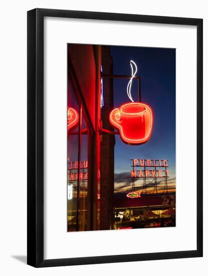 Pike Place Market at Christmastime. Seattle, Washington, USA-Michele Benoy Westmorland-Framed Photographic Print