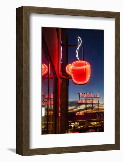 Pike Place Market at Christmastime. Seattle, Washington, USA-Michele Benoy Westmorland-Framed Photographic Print