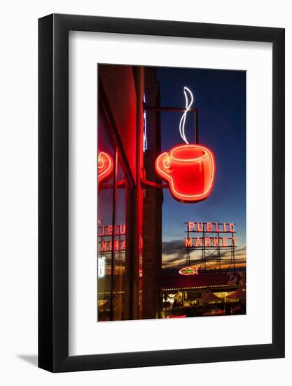 Pike Place Market at Christmastime. Seattle, Washington, USA-Michele Benoy Westmorland-Framed Photographic Print