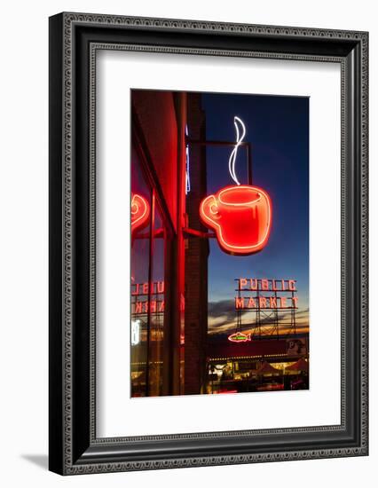 Pike Place Market at Christmastime. Seattle, Washington, USA-Michele Benoy Westmorland-Framed Photographic Print