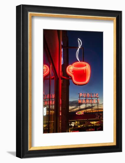 Pike Place Market at Christmastime. Seattle, Washington, USA-Michele Benoy Westmorland-Framed Photographic Print