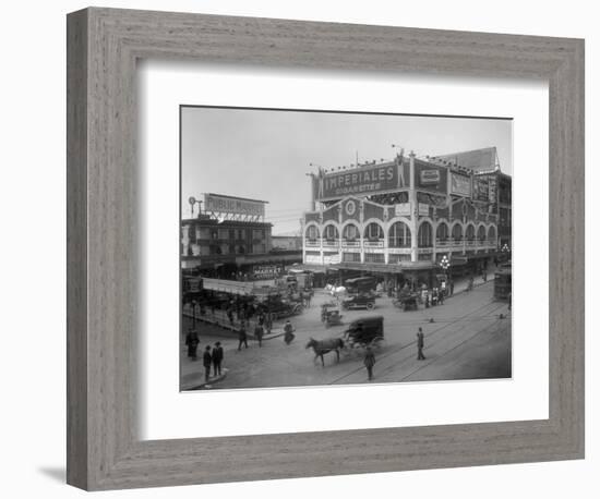 Pike Place Market Photograph - Seattle, WA-Lantern Press-Framed Art Print